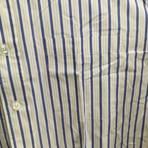 エルエルビーン L.L.Bean 80S-90S ストライプ ボタン柄 ダウンシャツ メンズ JPN:L