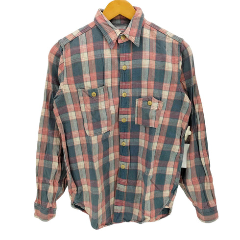 ウエアハウス WAREHOUSE 逆さポケット タータンチェック ネルシャツ 山ポケット メンズ 14-14-1/2