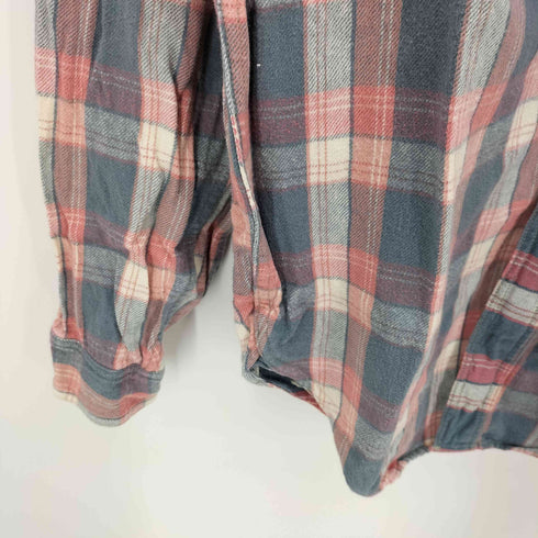 ウエアハウス WAREHOUSE 逆さポケット タータンチェック ネルシャツ 山ポケット メンズ 14-14-1/2