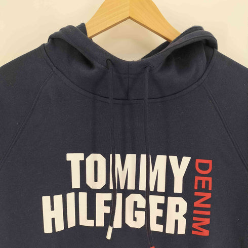 トミーヒルフィガーデニム TOMMY HILFIGER DENIM ロゴプリント プルオーバーパーカー メンズ import:S