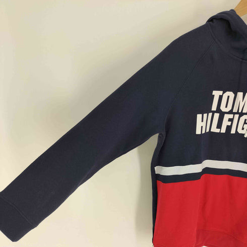 トミーヒルフィガーデニム TOMMY HILFIGER DENIM ロゴプリント プルオーバーパーカー メンズ import:S