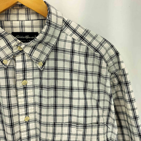 エディーバウアー Eddie Bauer 90S コットン フロントボタン シャツ メンズ L