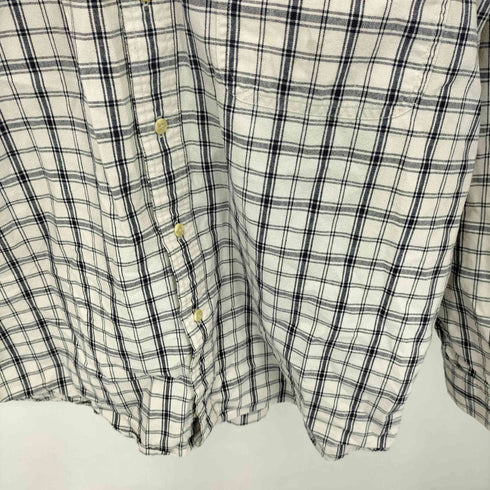 エディーバウアー Eddie Bauer 90S コットン フロントボタン シャツ メンズ L