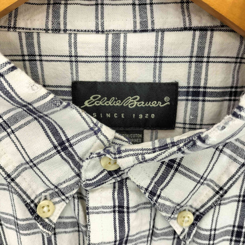 エディーバウアー Eddie Bauer 90S コットン フロントボタン シャツ メンズ L