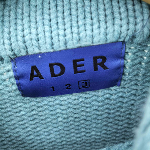 アーダーエラー ADERERROR 袖総柄 タートルネック ニットセーター メンズ JPN:3