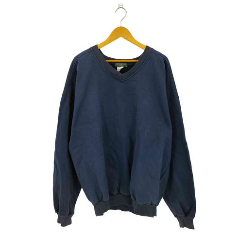 LINKSPORT 90s カナダ製 Vネック スウェット メンズ 2XL