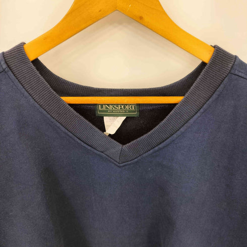 LINKSPORT 90s カナダ製 Vネック スウェット メンズ 2XL