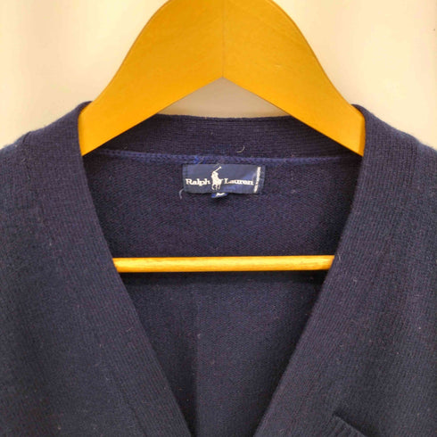 ラルフローレン RALPH LAUREN ダイヤ型 刺繍 Vネック ウール ニット カーディガン メンズ import:M