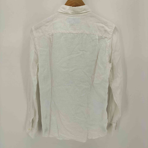 ジェームスモルティマー James Mortimer IRIDH LINEN L/S ボタンダウン シャツ レディース 34