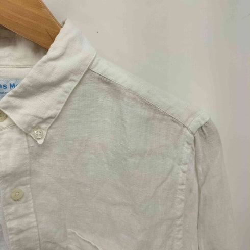 ジェームスモルティマー James Mortimer IRIDH LINEN L/S ボタンダウン シャツ レディース 34