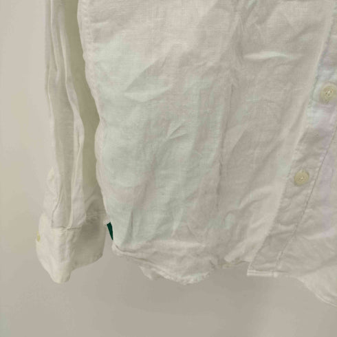 ジェームスモルティマー James Mortimer IRIDH LINEN L/S ボタンダウン シャツ レディース 34