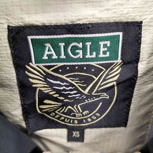 エーグル AIGLE GORE-TEX ナイロン リップストップ RECOMPOSITION コンポシステム マウンテン ジャケット メンズ import:XS