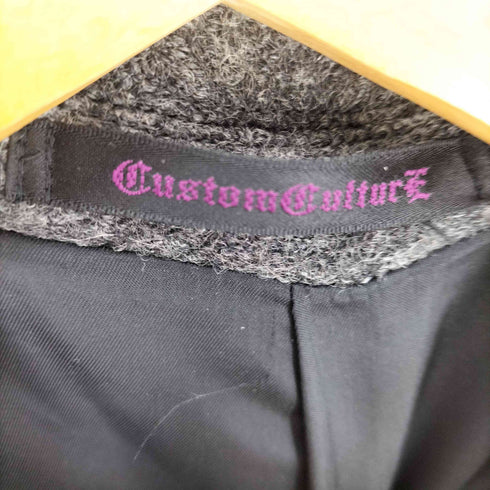 カスタムカルチャー CUSTOM CULTURE 3ボタン ウール チェスター コート メンズ JPN:2