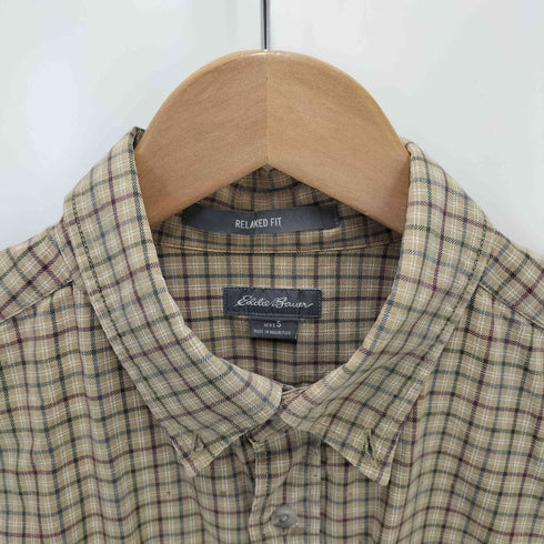 エディーバウアー Eddie Bauer 00S チェック柄 シャツ メンズ JPN:S