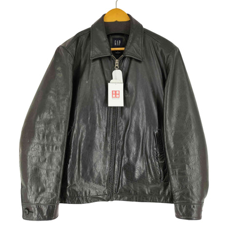 ギャップ Gap 00S old 裏地キルティング カウレザー ジャケット メンズ JPN:S