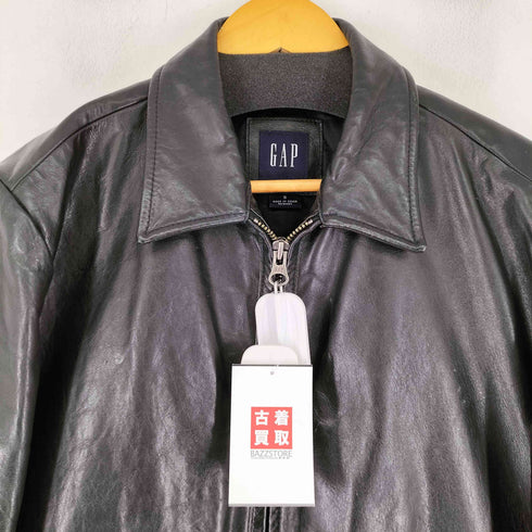 ギャップ Gap 00S old 裏地キルティング カウレザー ジャケット メンズ JPN:S