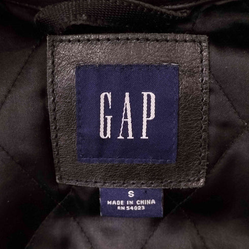 ギャップ Gap 00S old 裏地キルティング カウレザー ジャケット メンズ JPN:S