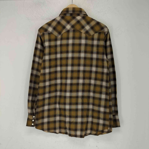 706union レーヨン オンブレチェック 長袖シャツ メンズ US:36