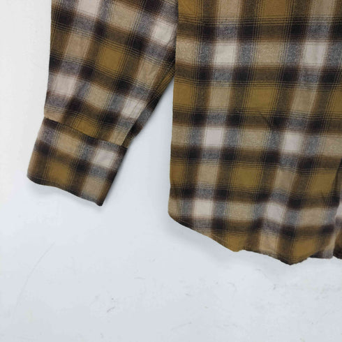 706union レーヨン オンブレチェック 長袖シャツ メンズ US:36