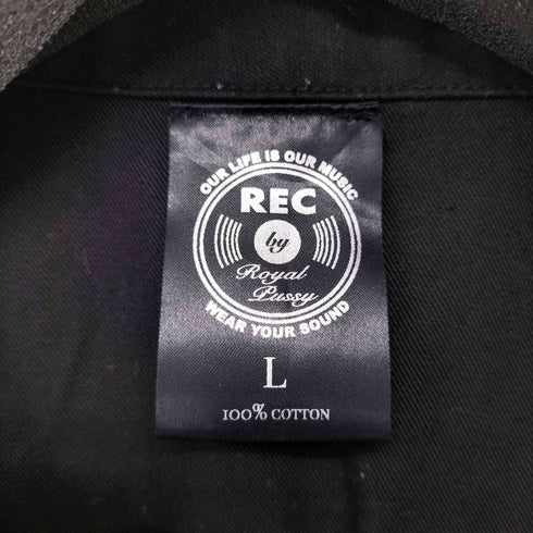 REC BY ROYAL PUSSY 半袖 コットン ワークシャツ メンズ JPN:L