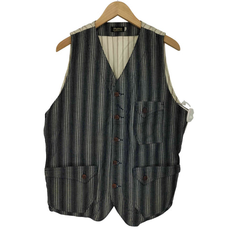 ダッパーズ DAPPERS Classical Smartly Work Vest ランダムドビーストライプ ワークベスト メンズ 42
