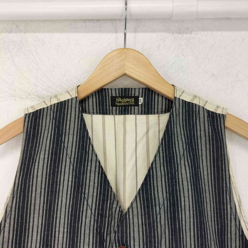 ダッパーズ DAPPERS Classical Smartly Work Vest ランダムドビーストライプ ワークベスト メンズ 42