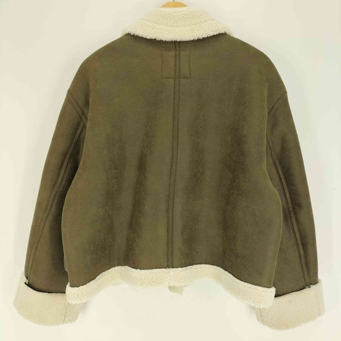 ザラ ZARA フェイクムートン ダブルフェイスジャケット レディース import:M