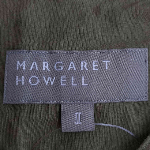 マーガレットハウエル MARGARET HOWELL シアーコットンカラーレスシャツ レディース JPN:2