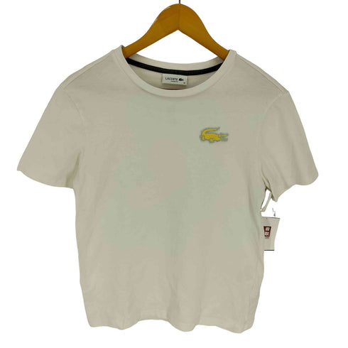 ラコステ LACOSTE パイル クロック エンブレム Tシャツ レディース FR:36