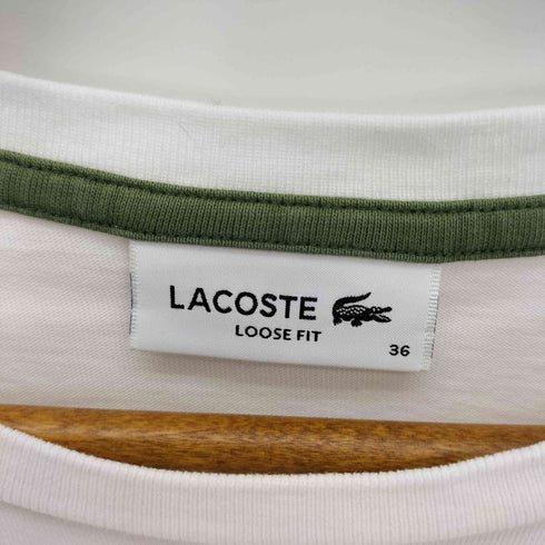 ラコステ LACOSTE パイル クロック エンブレム Tシャツ レディース FR:36