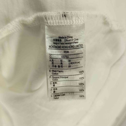 ラコステ LACOSTE パイル クロック エンブレム Tシャツ レディース FR:36