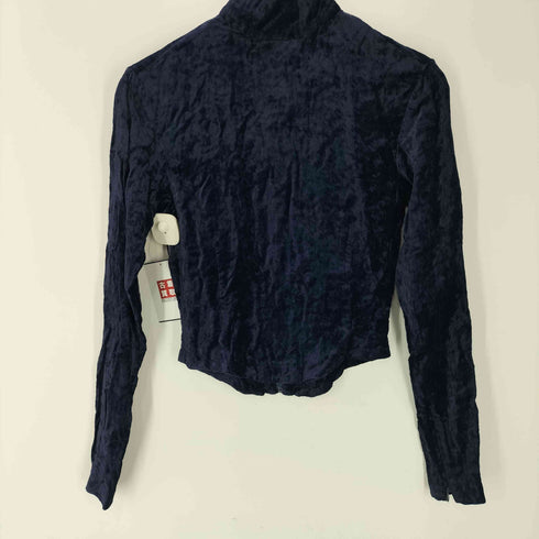 ツモリチサト TSUMORI CHISATO ベルデッドワッシャー タートルネック ジップアップ カットソー レディース