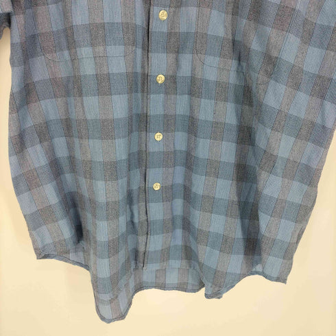 アロー ARROW WRINKLE FREE 65/35 ポリコットン マドラスチェック B.D. S/S シャツ メンズ import:XL