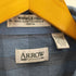 アロー ARROW WRINKLE FREE 65/35 ポリコットン マドラスチェック B.D. S/S シャツ メンズ import:XL