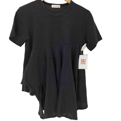 コムデギャルソン COMME des GARCONS アシンメトリー ステッチデザイン ラメ ブラウス レディース