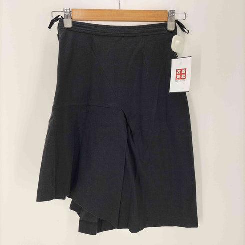 コムデギャルソン COMME des GARCONS アシンメトリー ステッチデザイン ラメ フレア スカート レディース JPN:M