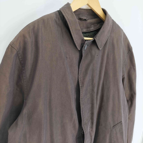 ILGWU union made 60-70S MAJORジップ フリースライナー付 比翼 ステンカラー コート 玉虫色 メンズ