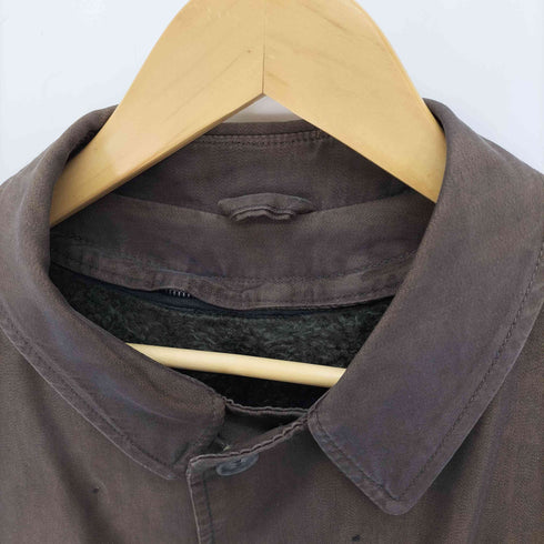 ILGWU union made 60-70S MAJORジップ フリースライナー付 比翼 ステンカラー コート 玉虫色 メンズ