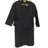 バーニーズニューヨーク BARNEYS NEWYORK ドット柄 ノーカラー ジャケット ワンピース セットアップ アンサンブル レディース 40
