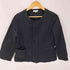 バーニーズニューヨーク BARNEYS NEWYORK ドット柄 ノーカラー ジャケット ワンピース セットアップ アンサンブル レディース 40