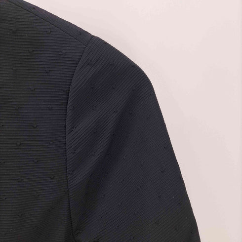 バーニーズニューヨーク BARNEYS NEWYORK ドット柄 ノーカラー ジャケット ワンピース セットアップ アンサンブル レディース 40