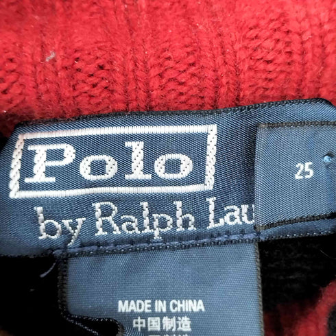 ポロバイラルフローレン Polo by RALPH LAUREN ビッグポニー刺繍ドライバーズニット メンズ import:M