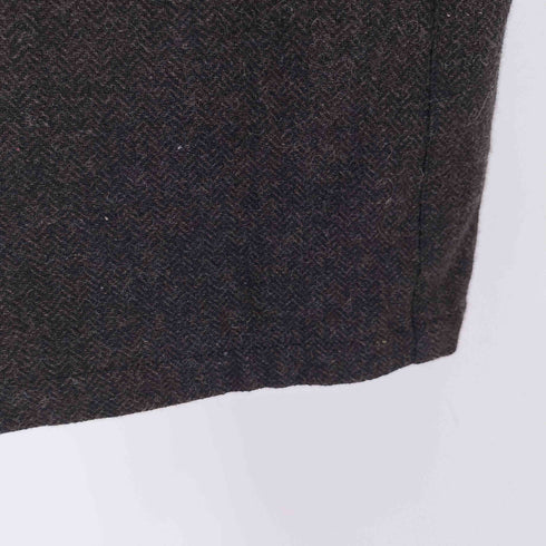 アイエスイッセイミヤケ I.S. ISSEY MIYAKE 80S ヘリンボーン ツイード ウール ラップ 巻き スカート レディース 7