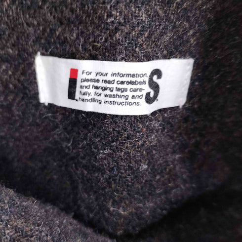 アイエスイッセイミヤケ I.S. ISSEY MIYAKE 80S ヘリンボーン ツイード ウール ラップ 巻き スカート レディース 7
