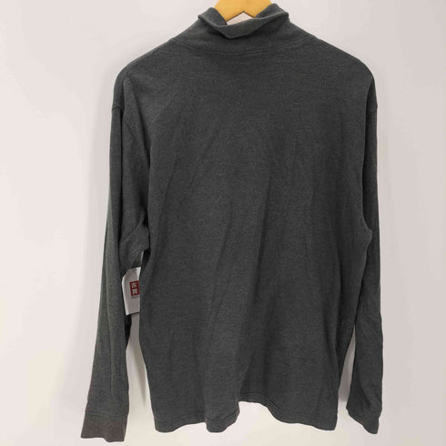 ヒューゴボス HUGO BOSS Tandem ロゴ 刺繍 コットン ビスコース タートルネック ニット カットソー メンズ