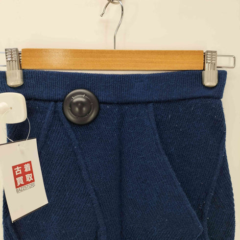 イッセイミヤケ ISSEY MIYAKE 80S 85AW 筆タグ 3D アシンメトリーデザイン ウール ニット スカート レディース JPN:M