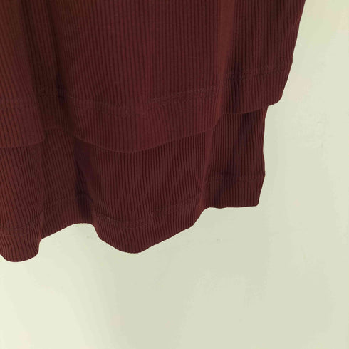 ツモリチサト TSUMORI CHISATO 裾デザイン トリアセテート ナイロン L/S カットソー レイヤード スカート セットアップ レディース M