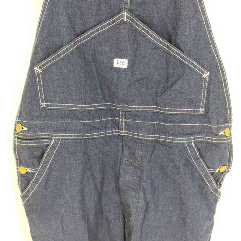 リー Lee ロゴワッペン インディゴ オーバー デニム オーバーオール メンズ M