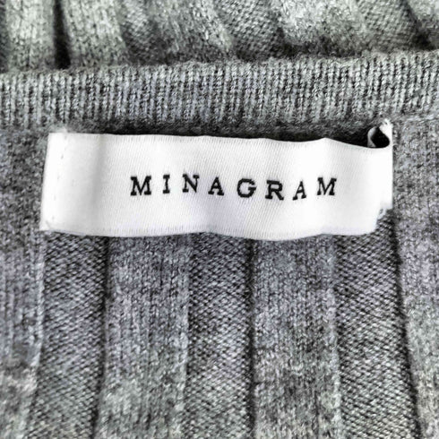 MINAGRAM リブニット ワンピース レディース
