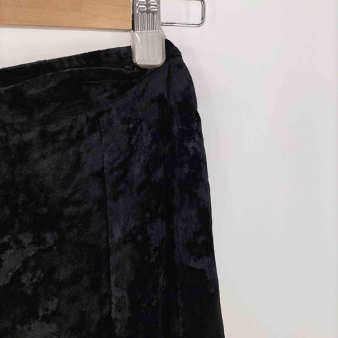 コムデギャルソン COMME des GARCONS 80S AD表記なし ストーン装飾 レーヨン ポリ ベルデッド フレア スカート レディース JPN:S